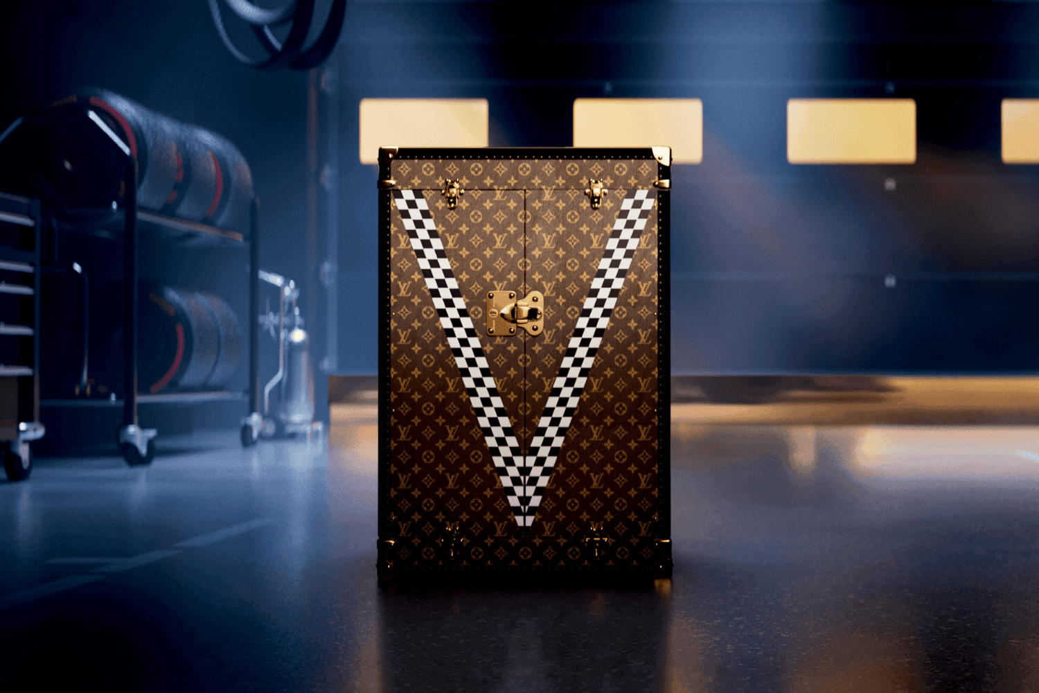 Louis Vuitton unveils its trophy trunk for the 75th anniversary of Formula 1